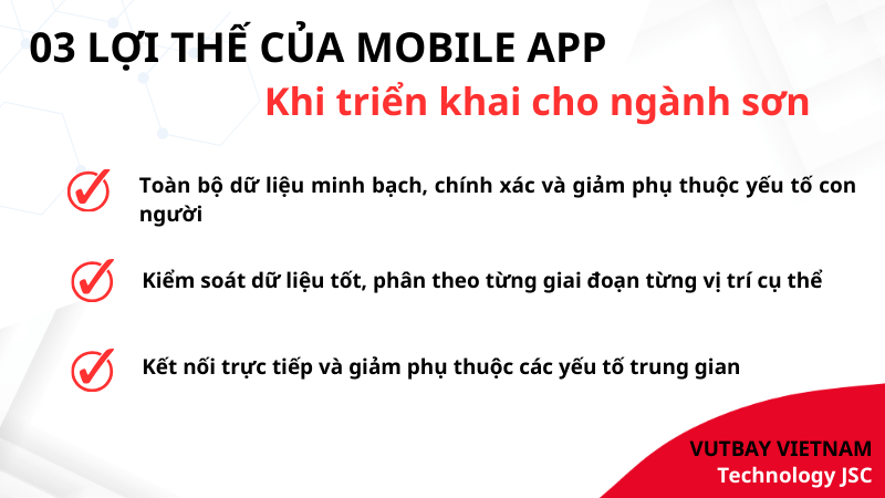 3 lợi thế của mobile app khi áp dụng cho ngành sơn